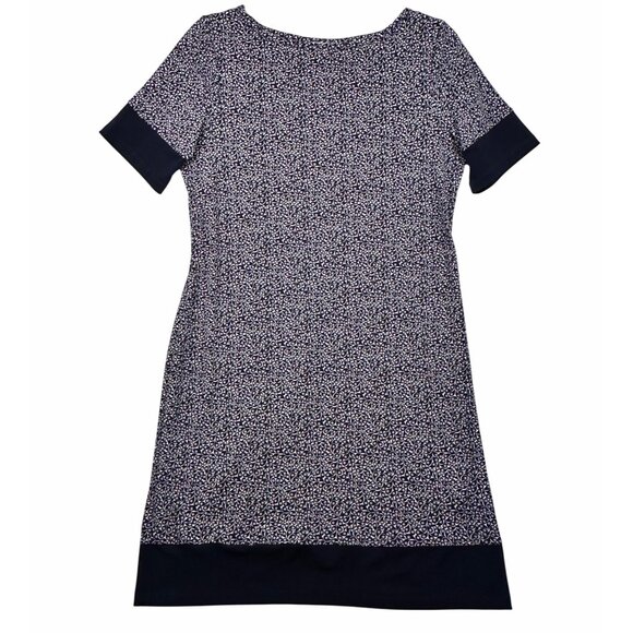 Michael Kors Womens Dress Navy White Floral Print Short Sleeve Size S NWT Preppy - Picture 1 of 12